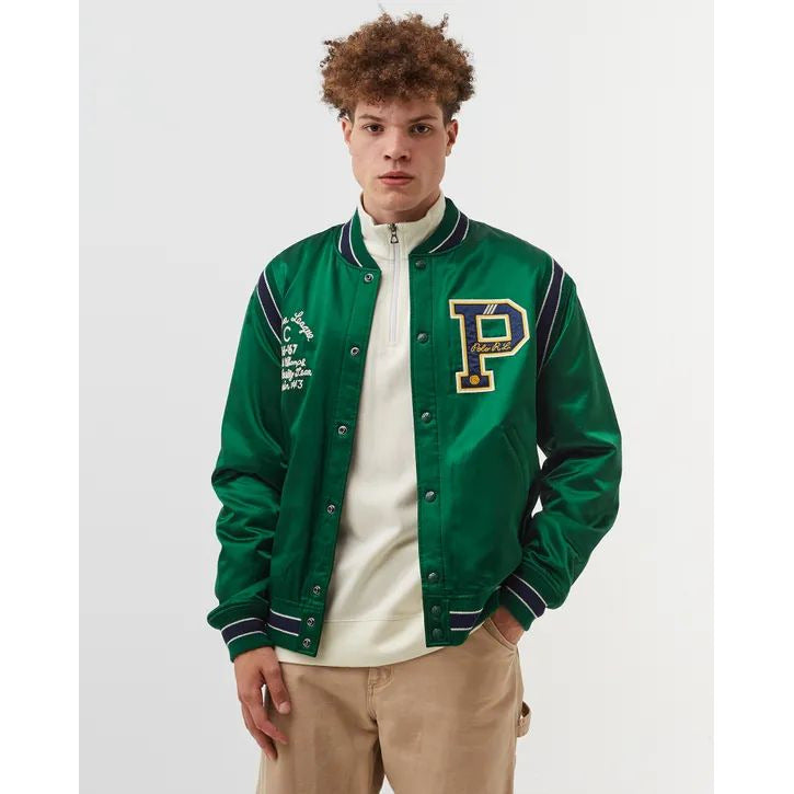 Green hot sale polo windbreaker