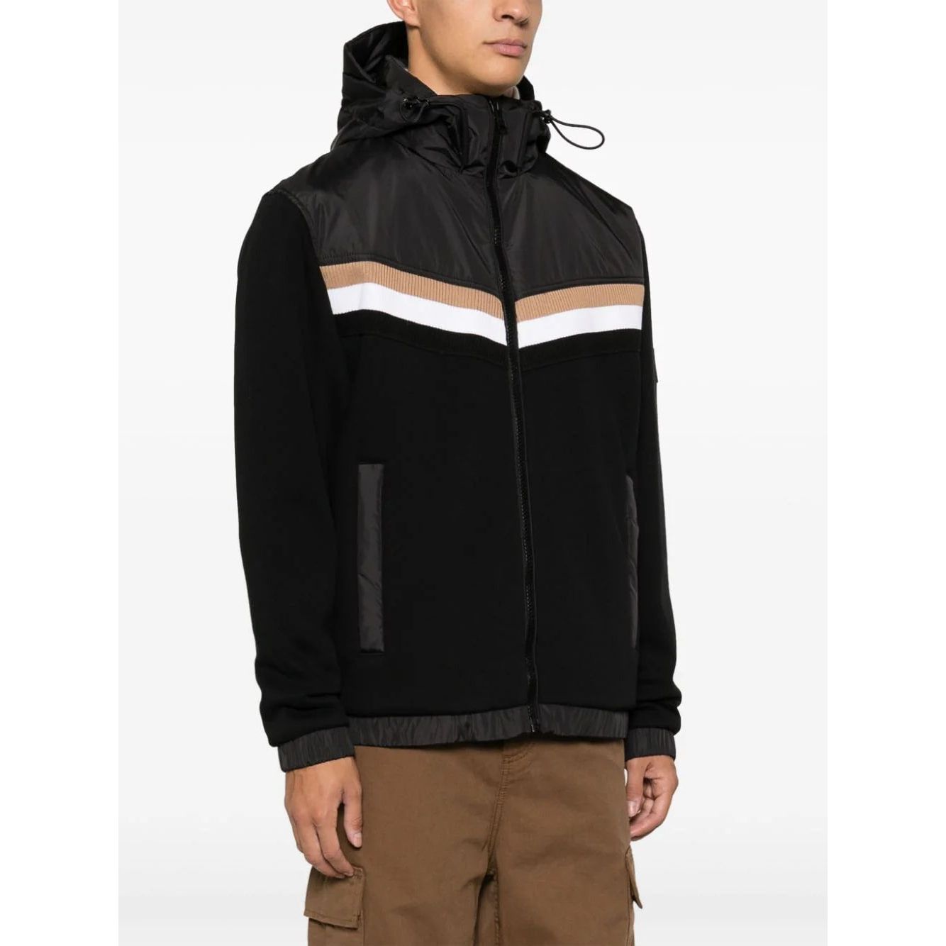 BOSS STRIPED HOODED JACKET - Yooto