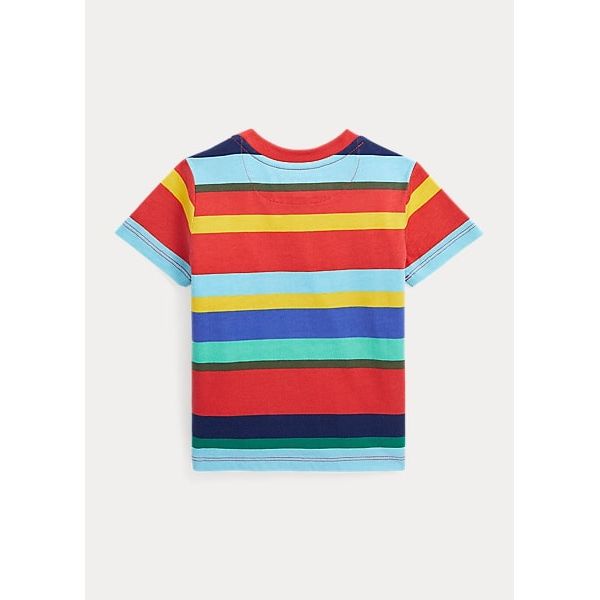 POLO RALPH LAUREN POLO BEAR STRIPED COTTON JERSEY TEE - Yooto