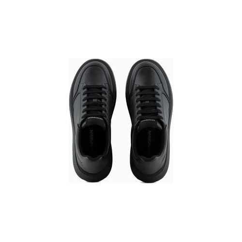 Load image into Gallery viewer, EMPORIO ARMANI LEATHER SNEAKERS WITH SIDE LOGO - Yooto
