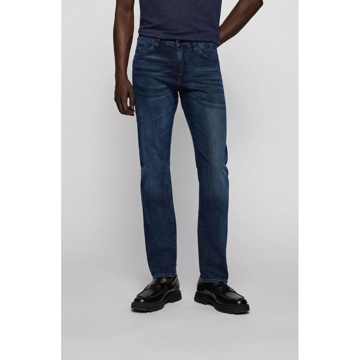 BOSS  SLIM-FIT JEANS IN BLUE COMFORT-STRETCH DENIM - Yooto