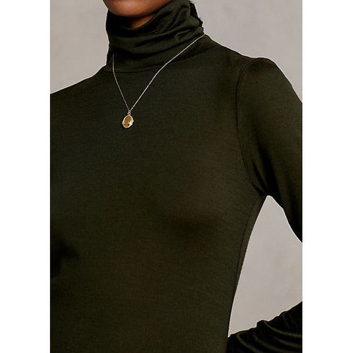 Load image into Gallery viewer, POLO RALPH LAUREN BELTED JERSEY ROLL NECK DRESS - Yooto
