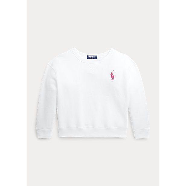 POLO RALPH LAUREN PINK PONY FLEECE SWEATSHIRT - Yooto