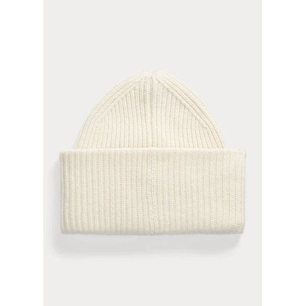 POLO RALPH LAUREN EMBROIDERED-CREST WOOL BEANIE - Yooto