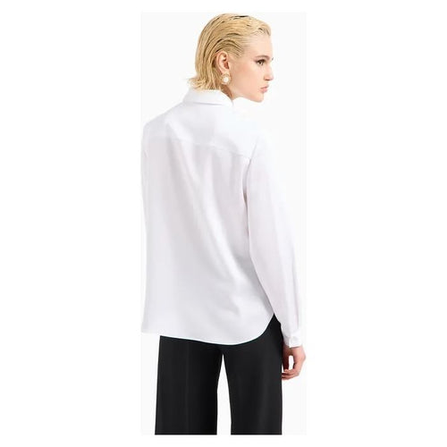 Load image into Gallery viewer, EMPORIO ARMANI SATIN SHIRT WITH A BUTTON AT THE NECK - Yooto
