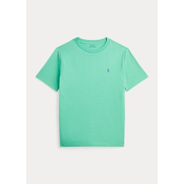 POLO RALPH LAUREN COTTON JERSEY CREWNECK T-SHIRT - Yooto