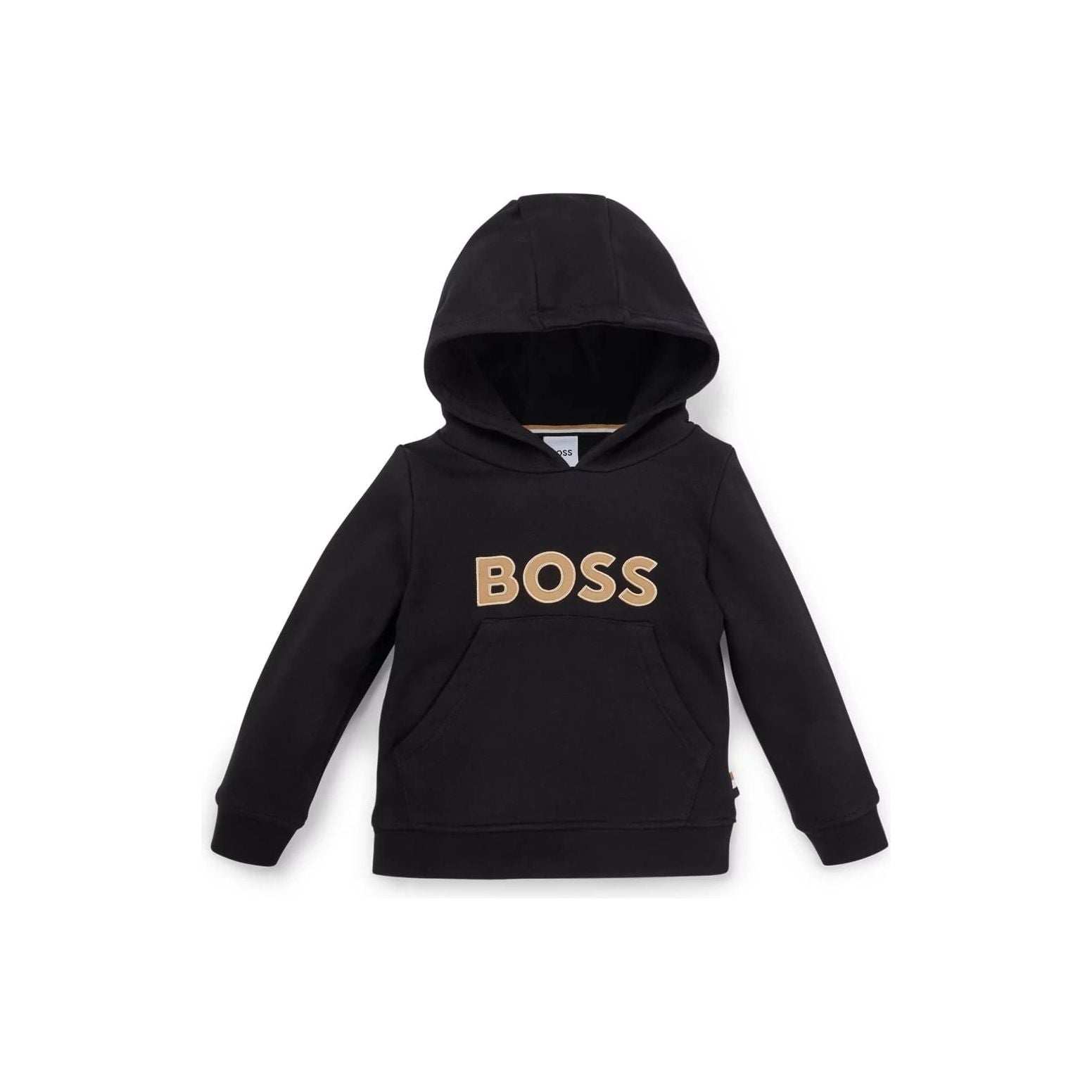 BOSS KIDS' COTTON-BLEND HOODIE WITH LOGO PRINT - Yooto