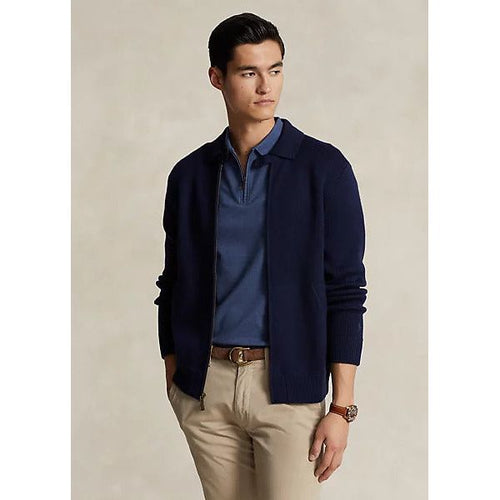 Ralph lauren navy hot sale zip jumper