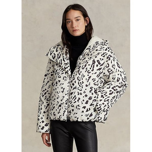 Load image into Gallery viewer, Polo Ralph Lauren Leopard-Print Hooded Down Coat - Yooto
