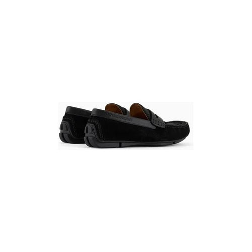 Load image into Gallery viewer, EMPORIO ARMANI MICRO-PERFORATED SUEDE DRIVING LOAFERS - Yooto
