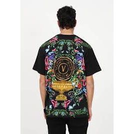 VERSACE JEANS COUTURE GRAPHIC-PRINT COTTON T-SHIRT - Yooto