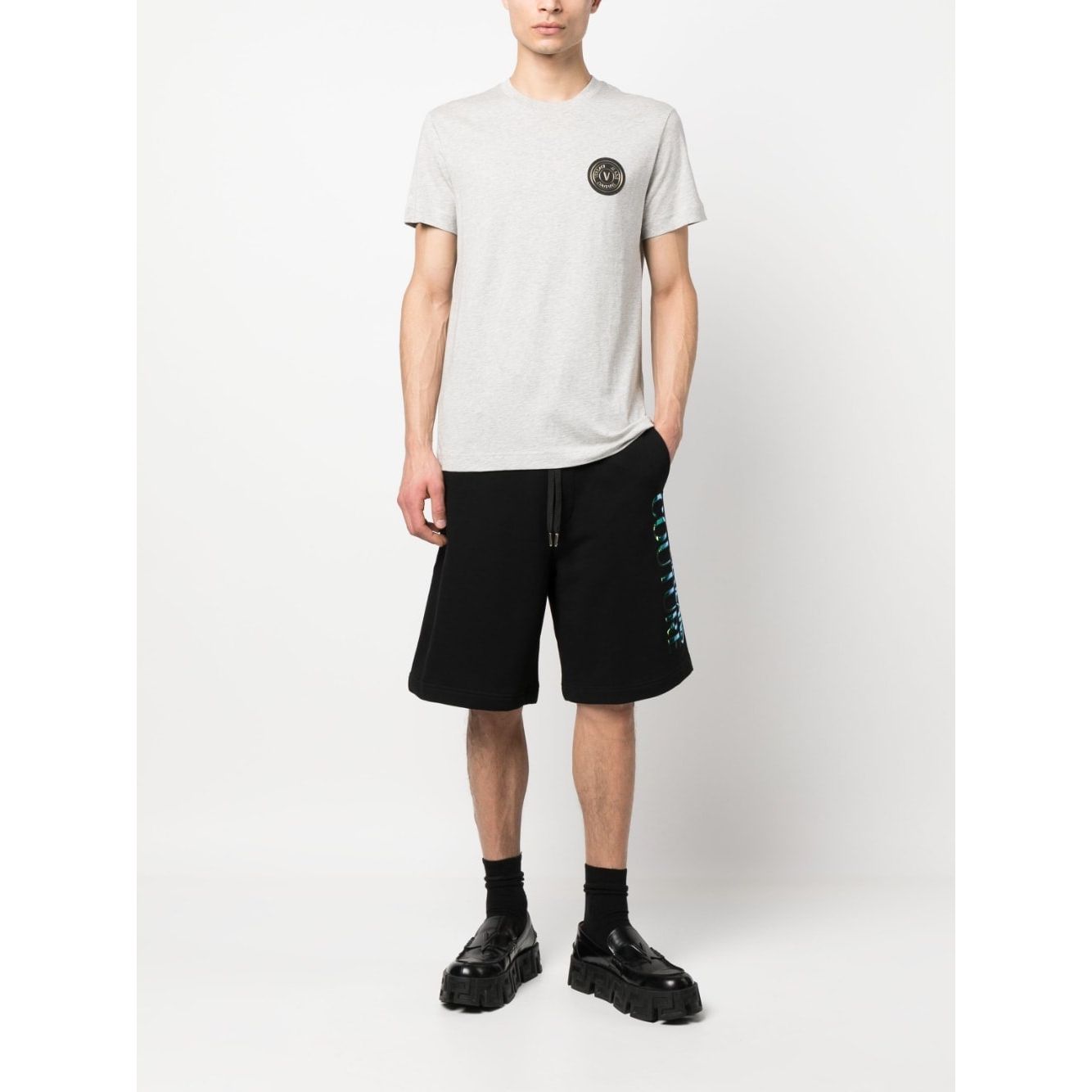 VERSACE JEANS COUTURE "PATCH" COTTON T-SHIRT - Yooto