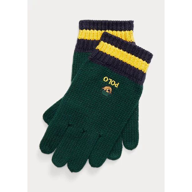 POLO RALPH LAUREN POLO BEAR GLOVES IN COTTON - Yooto