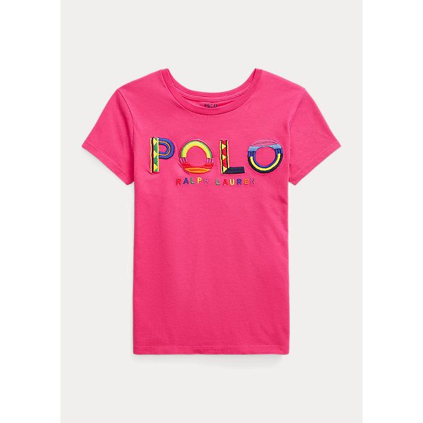 POLO RALPH LAUREN LOGO COTTON JERSEY T-SHIRT - Yooto