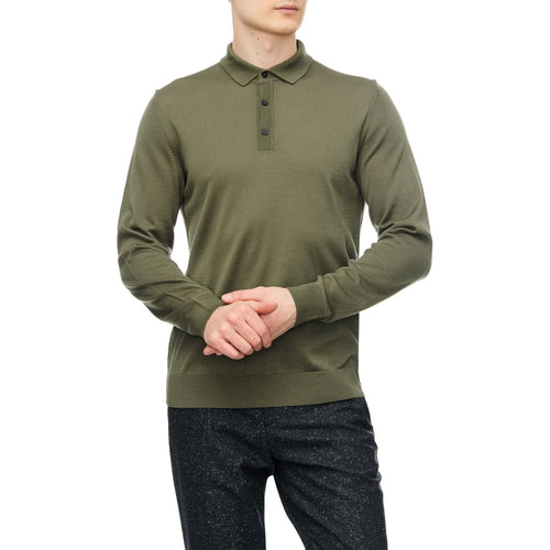 Load image into Gallery viewer, BOSS SLIM-FIT SWEATER IN RESPONSIBLE WOOL WITH POLO COLLAR - Yooto
