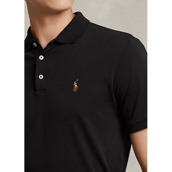 POLO RALPH LAUREN CUSTOM SLIM FIT SOFT COTTON POLO SHIRT - Yooto