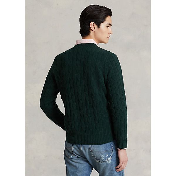 POLO RALPH LAUREN THE ICONIC CABLE-KNIT CASHMERE JUMPER - Yooto