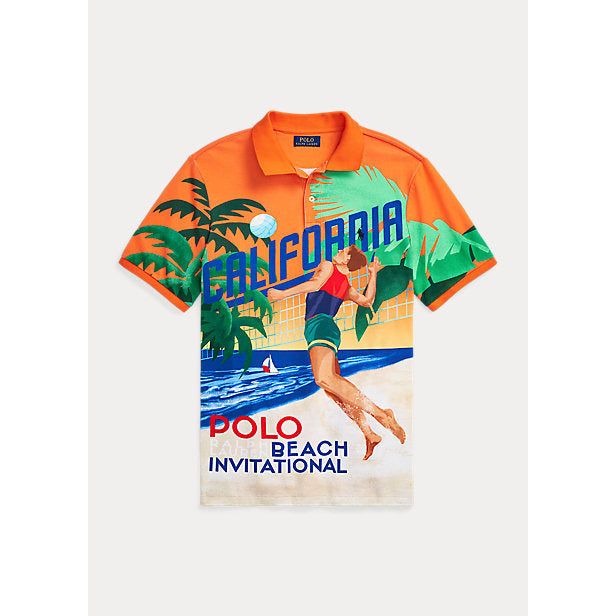 POLO RALPH LAUREN CLASSIC FIT VOLLEYBALL MESH POLO SHIRT - Yooto