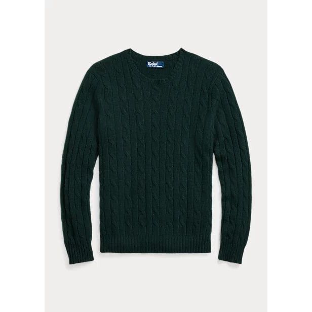 POLO RALPH LAUREN THE ICONIC CABLE-KNIT CASHMERE JUMPER - Yooto