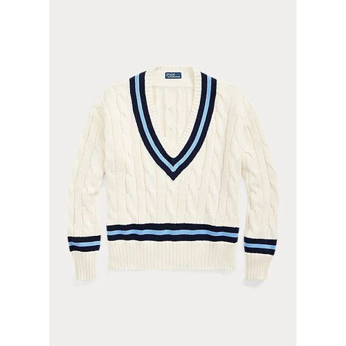 Load image into Gallery viewer, POLO RALPH LAUREN CABLE-KNIT COTTON CRICKET JUMPER - Yooto
