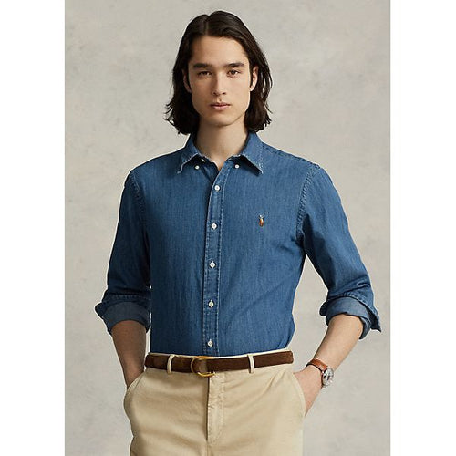 Load image into Gallery viewer, POLO RALPH LAUREN CUSTOM FIT DENIM SHIRT - Yooto
