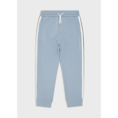 Load image into Gallery viewer, EMPORIO ARMANI  KIDS DOUBLE-JERSEY JOGGERS WITH SIDE STRIPES - Yooto
