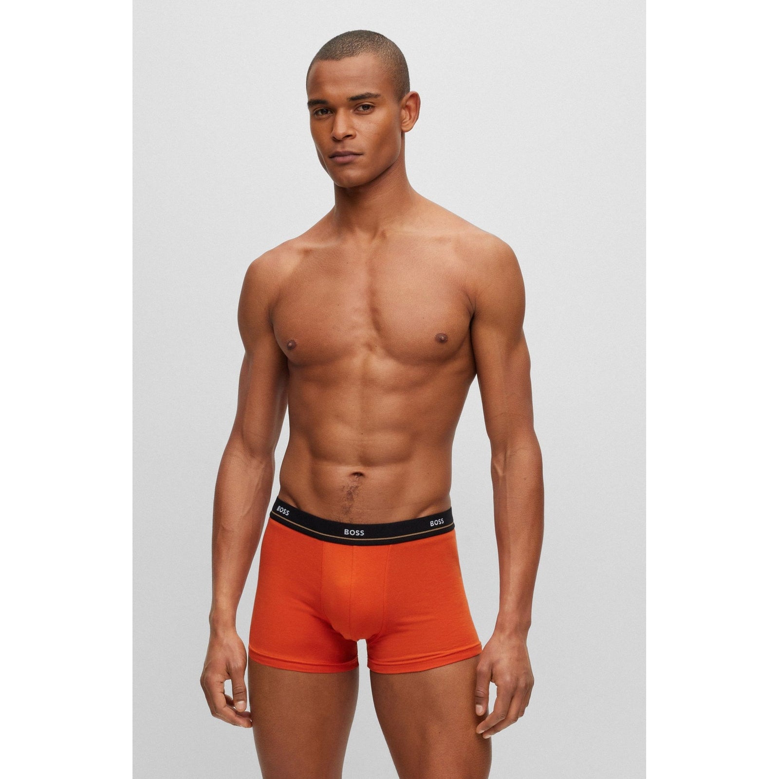 BOSS FIVE-PACK OF STRETCH-COTTON TRUNKS WITH LOGO WAISTBANDS - Yooto