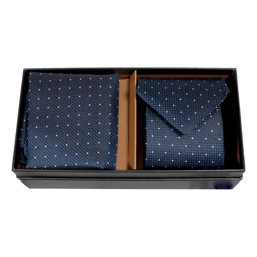 Load image into Gallery viewer, BOSS MICRO-PATTERNED SILK-JACQUARD TIE AND POCKET SQUARE SET - Yooto
