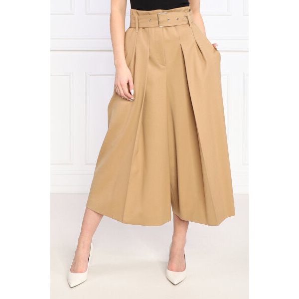 BOSS MODERN-FIT WIDE-LEG TROUSERS IN A WOOL BLEND - Yooto