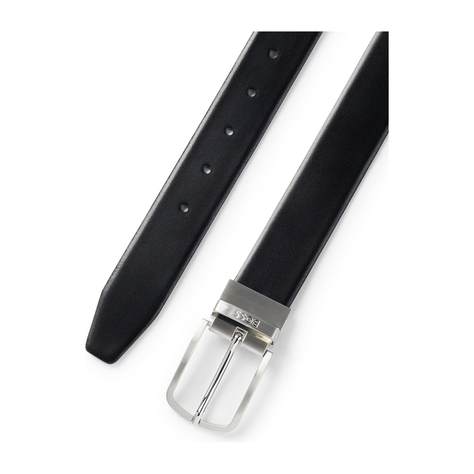 BOSS REVERSIBLE ITALIAN LEATHER BELT WITH PIN BUCKLE - Yooto