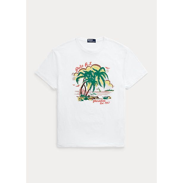 POLO RALPH LAUREN CLASSIC FIT JERSEY GRAPHIC T-SHIRT - Yooto