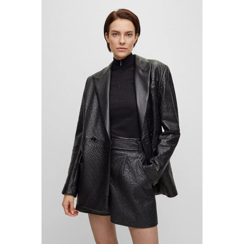 Load image into Gallery viewer, BOSS LEATHER JACKET WITH PEAK LAPELS - Yooto
