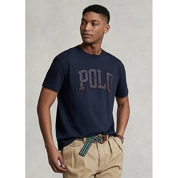 Polo Ralph Lauren Classic Fit Paisley-Logo Jersey T-Shirt - Yooto