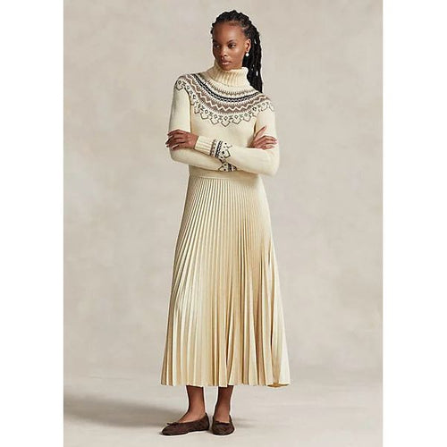 Load image into Gallery viewer, POLO RALPH LAUREN HYBRID JUMPER-PLEATED ROLL NECK DRESS - Yooto
