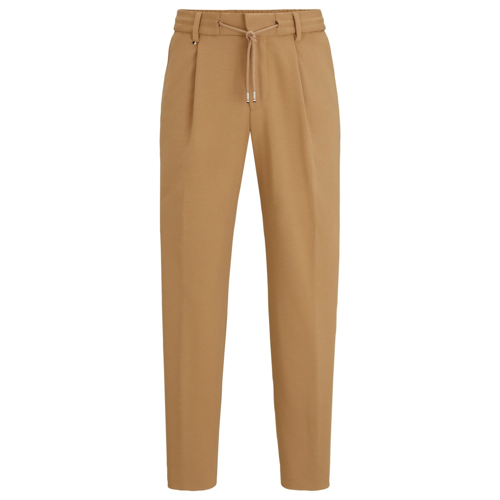 BOSS RELAXED-FIT DRAWSTRING TROUSERS IN BI-STRETCH FABRIC - Yooto