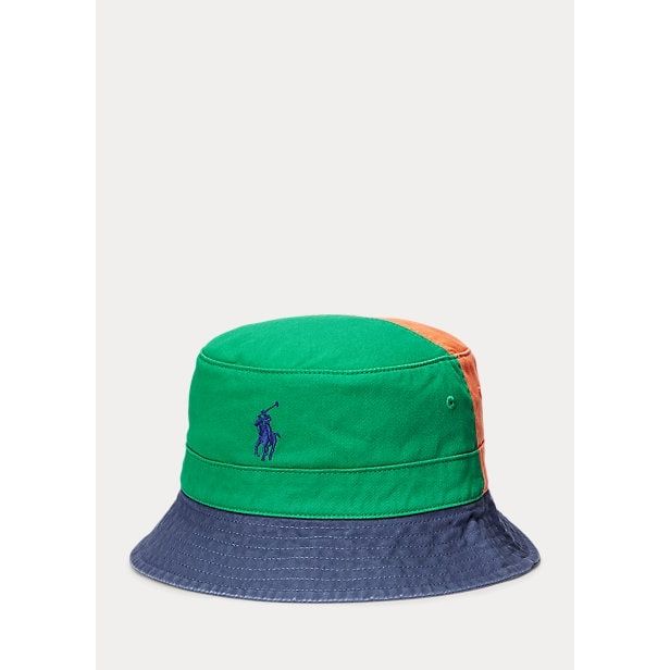 Polo Ralph Lauren Color-Blocked Twill Bucket Hat - Yooto