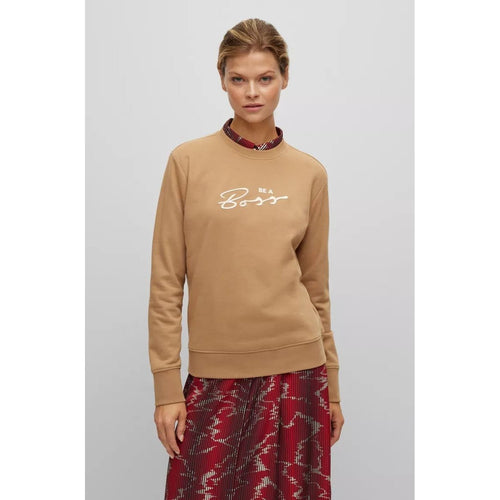 Load image into Gallery viewer, BOSS COTTON-TERRY REGULAR-FIT SWEATSHIRT WITH LOGO ARTWORK - Yooto
