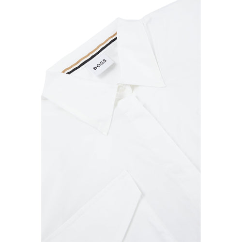 Load image into Gallery viewer, BOSS KIDS SHIRT IN COTTON POPLIN WITH SIGNATURE-STRIPE SLEEVES - Yooto
