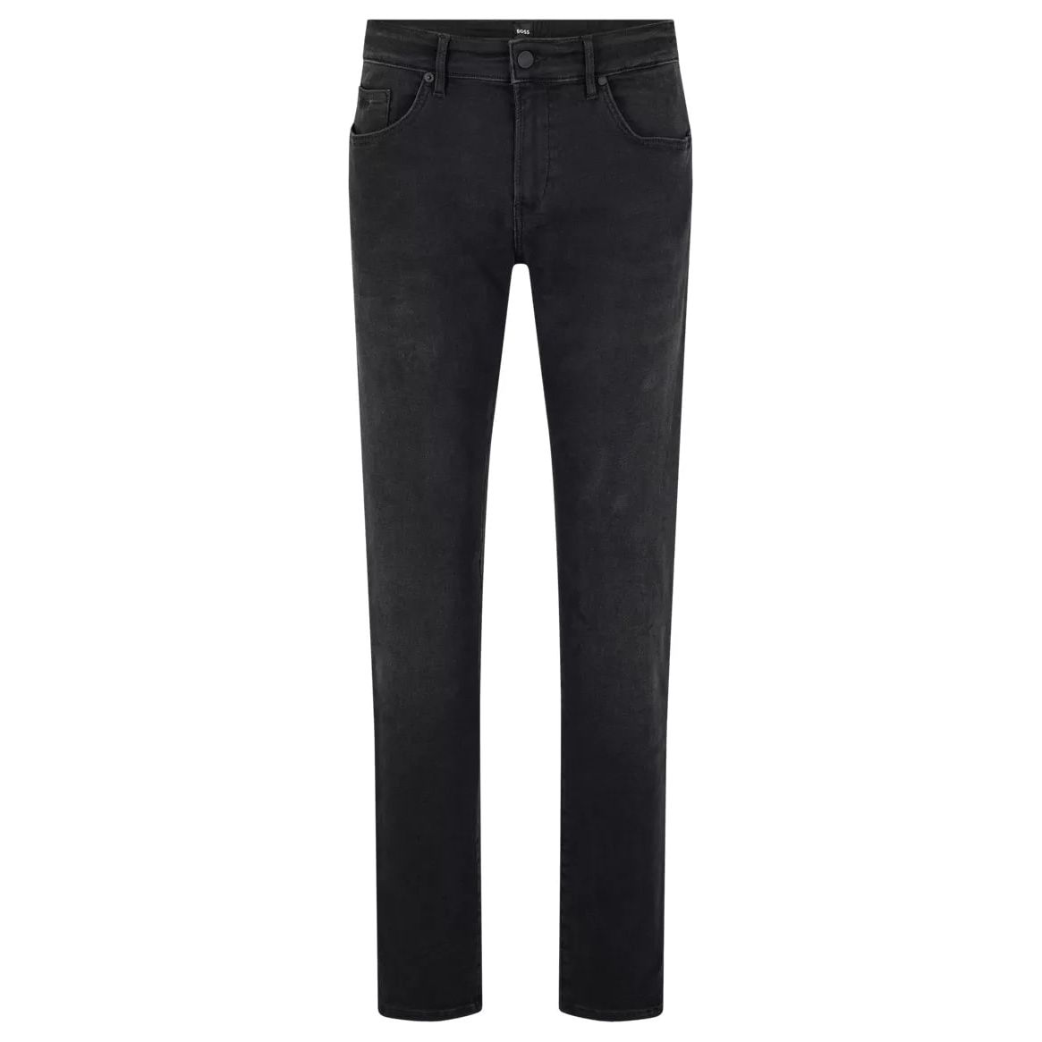 BOSS SLIM-FIT JEANS IN BLACK-BLACK SUPREME-MOVEMENT DENIM - Yooto