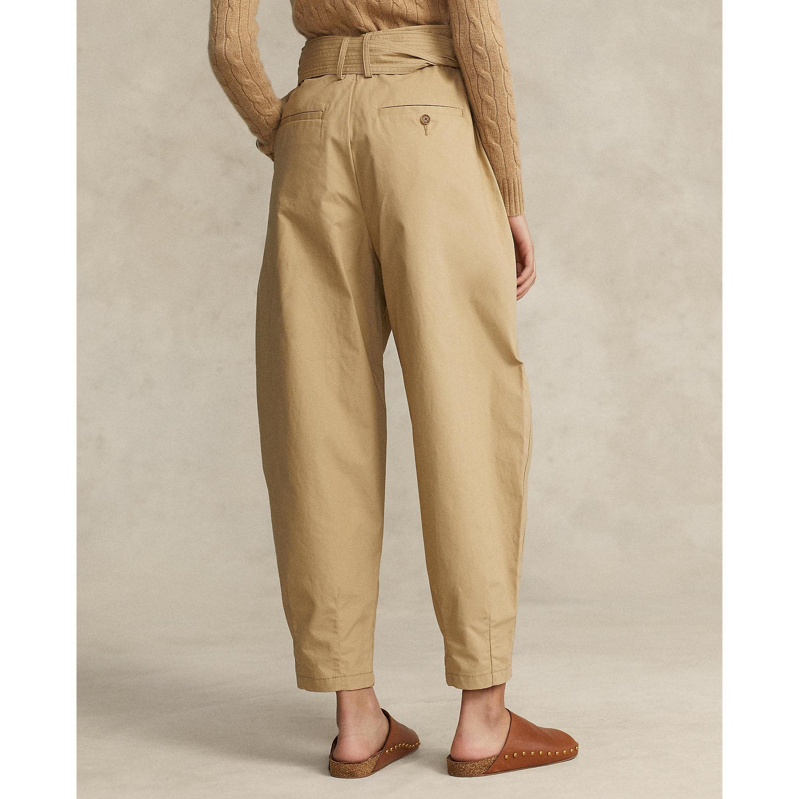 Oversize Belted Cotton Trouser - Yooto