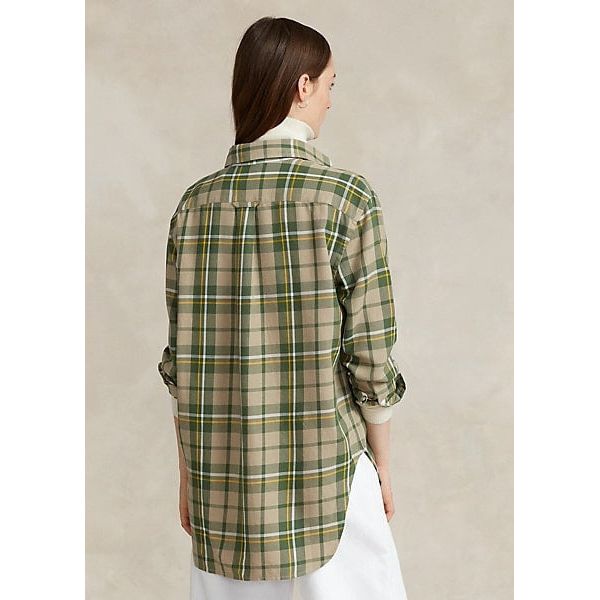 POLO RALPH LAUREN RELAXED-FIT PLAID TWILL SHIRT - Yooto