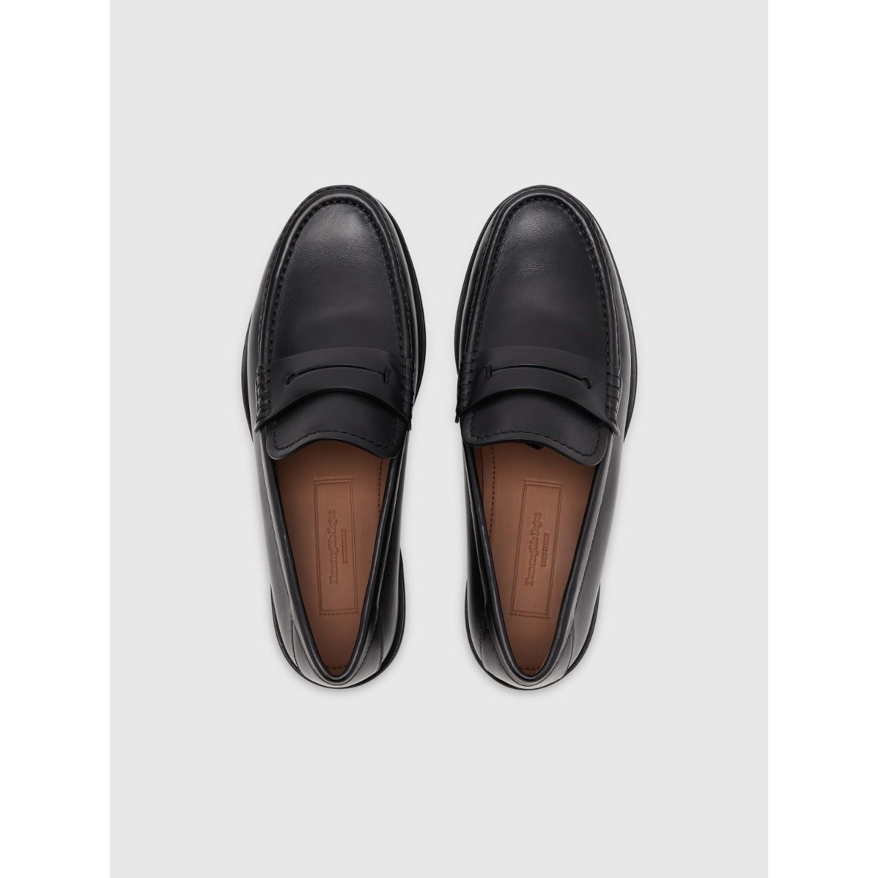 Black L'Asola Smooth Leather Moccasin - Yooto