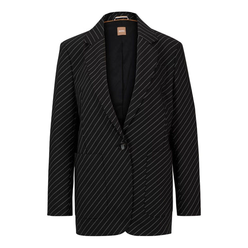 Load image into Gallery viewer, BOSS OVERSIZED-FIT JACKET IN STRIPED STRETCH WOOL - Yooto
