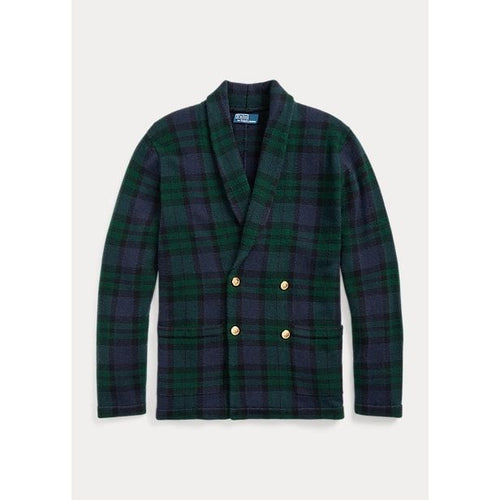 Load image into Gallery viewer, POLO RALPH LAUREN PLAID WOOL-CASHMERE BLAZER CARDIGAN - Yooto
