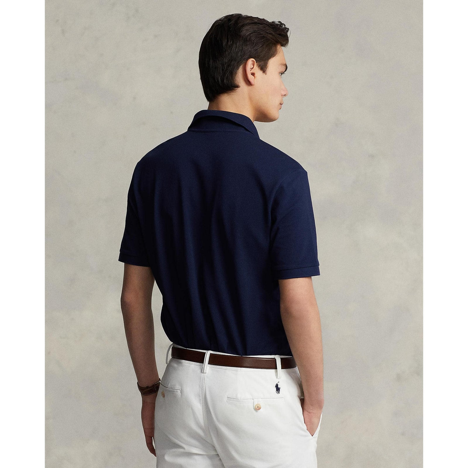 Custom Slim Fit Stretch Mesh Polo Shirt - Yooto