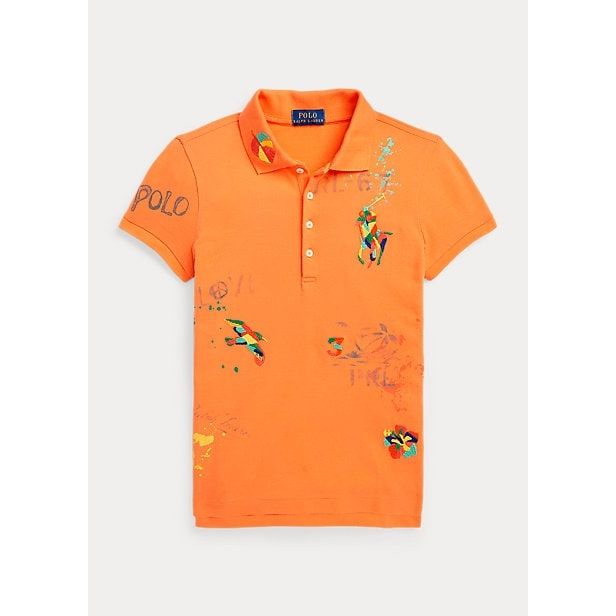 POLO RALPH LAUREN STRETCH MESH GRAPHIC POLO SHIRT - Yooto