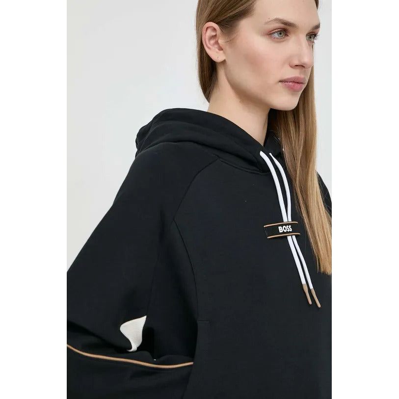 BOSS RELAXED-FIT COTTON-BLEND HOODIE WITH CONTRAST DETAILS - Yooto
