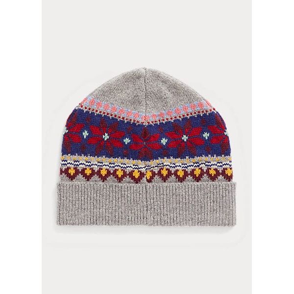 POLO RALPH LAUREN FAIR ISLE BEANIE IN WOOL BLEND - Yooto