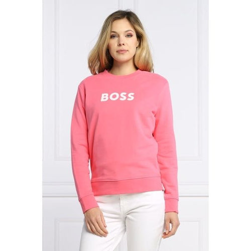 Load image into Gallery viewer, BOSS FRENCH-TERRY COTTON SWEATSHIRT WITH LOGO PRINT - Yooto
