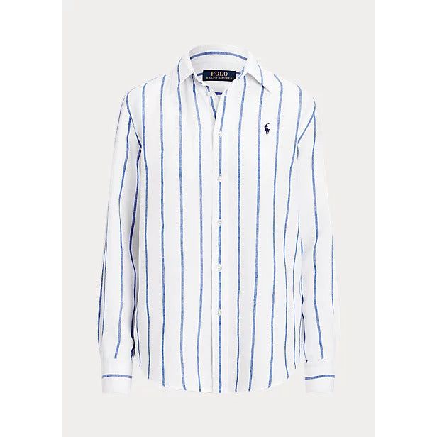 POLO RALPH LAUREN RELAXED FIT STRIPED LINEN SHIRT - Yooto